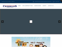 Tablet Screenshot of crossroadsworshipcenter.org